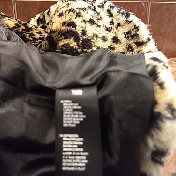 Leopard fur faux coat - Picture 6 of 6